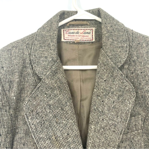 Casa de Lana Vintage Wool Tweed Cardigan Size 13-14 - Picture 2 of 10